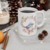 Mug Oiseau Aquarelle  Tasse Fleurie Style Pastel et Poétique Cadeau Nature Romantique & Printanier