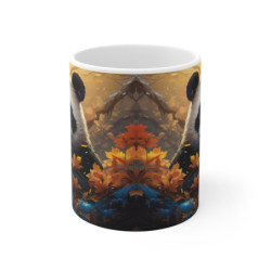 Mug Panda Automne Forêt Enchantée Tasse Poétique pour Amoureux de la Nature  Illustration Mignonne et Apaisante