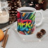 Mug Professeur Coloré  Tasse Arc-en-Ciel Teacher avec Crayons et Pomme Cadeau Original pour Maîtresse ou Maître