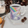 Mug Licorne Féérique avec Ailes & Arc-en-Ciel  Tasse Magique Pastel pour Enfants ou Rêveurs Cadeau Fantaisie Licorne