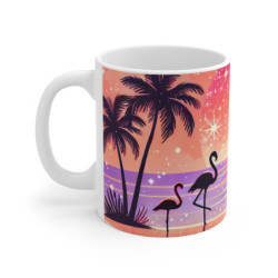 Mug Flamants Roses Tropical...