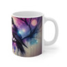 Mug Corbeau Gothique Mystique  Oiseau Noir sur Branche au Crépuscule  Art Fantasy Sombre & Poétique Cadeau Ésotérique