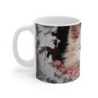 Mug Chien Blanc Fantaisie Tasse Husky Fluffy Guimauve & Crème Art Animalier Gourmand, Cadeau Original Chiot Doux & Surréaliste