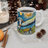 Mug Vache Artistique  Paysage Nuit Étoilée Style Van Gogh Cadeau Humour Champêtre et Art Classique Revisité
