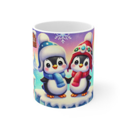 Mug Pingouins de Noël au...