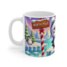 Mug Pingouins de Noël au Pôle Nord  Scène Hivernale Mignonne avec Bonnet, Neige Cadeau Fête, Hiver, Enfants