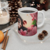 Mug Bébé Singe Mignon  Illustration avec Fleurs Roses et Sourire Attendrissant  Cadeau Amusant et Tendre