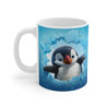 Mug Bébé Pingouin  Tasse Hiver Mignonne avec Effet Glace Brisée  Cadeau Cocooning & Hivernal