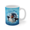 Mug Bébé Pingouin  Tasse Hiver Mignonne avec Effet Glace Brisée  Cadeau Cocooning & Hivernal