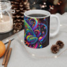 Mug Grenouille Psychédélique Multicolore  Tasse Énergique Fluorescente Galaxie Spirale Arc-en-Ciel