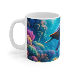 Mug Tortue de Mer Tropicale Tasse Océan Colorée pour Amoureux de la Nature et des Fonds Marins