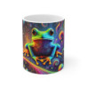 Mug Grenouille Arc-en-Ciel Psychédélique –Tasse Fantaisie Colorée Style Fluide & Vision Cosmique