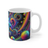 Mug Grenouille Arc-en-Ciel Psychédélique –Tasse Fantaisie Colorée Style Fluide & Vision Cosmique