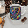 Mug Grenouille Arc-en-Ciel Psychédélique –Tasse Fantaisie Colorée Style Fluide & Vision Cosmique