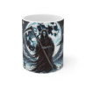 Tasse Faucheuse Gothique  Mug Crâne & Squelette sous Pleine Lune  Art Macabre Noir & Blanc