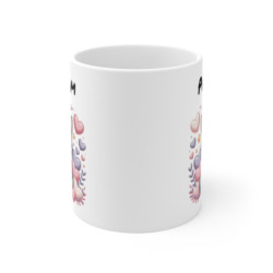 Mug Chat Kawaii Personnalisé Prénom – Tasse Café 11oz Céramique Cadeau Mignon Fille Ado