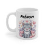 Mug Chat Kawaii Personnalisé Prénom – Tasse Café 11oz Céramique Cadeau Mignon Fille Ado