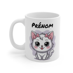 Mug Chaton Blanc...