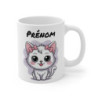 Mug Chaton Blanc Personnalisé Prénom  Tasse 325ml Mignonne Fille Ado Cadeau Original