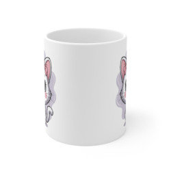 Mug Chat Fille Tasse Chaton Blanc Mignon 325ml IdéeCadeau Enfant Fille
