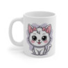 Mug Chat Fille Tasse Chaton Blanc Mignon 325ml IdéeCadeau Enfant Fille
