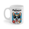 Mug Corgi Personnalisé Prénom  Tasse Chien Mignonne 325ml pour enfants et adultes