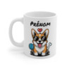 Mug Corgi Prénom Personnalisé Tasse Chien Cool 325ml pour enfant et adulte