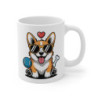 Mug Corgi Lunettes Noires Tasse Chien Cool 325ml idée Cadeau pour enfant et adulte