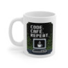 Mug Code Café Repeat  Tasse Geek Pixel Art Développeur Idée cadeau