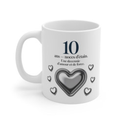 Mug 10 Ans Mariage Noces...