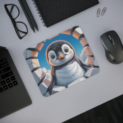 Tapis souris pingouin 24x20 cm antidérapant 3mm résistant à l'usure animals