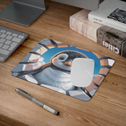 Tapis souris pingouin 24x20 cm antidérapant 3mm résistant à l'usure animals