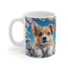 Mug Chiot 3D Corgi Mignon – Tasse Chien Trompe-l’œil 325ml Idée Cadeau