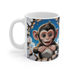 Mug Singe Cartoon 3D –...