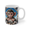 Mug Singe Cartoon 3D – Tasse Rigolote Jungle Bébé Animal 325ml