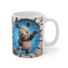 Mug Bébé Rhinocéros 3D – Tasse Animaux Mignonne Jungle Cadeau 325ml