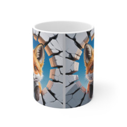 Mug Renard Mignon 3D  Tasse Animal Forêt Bébé Trompe-l’œil 325ml