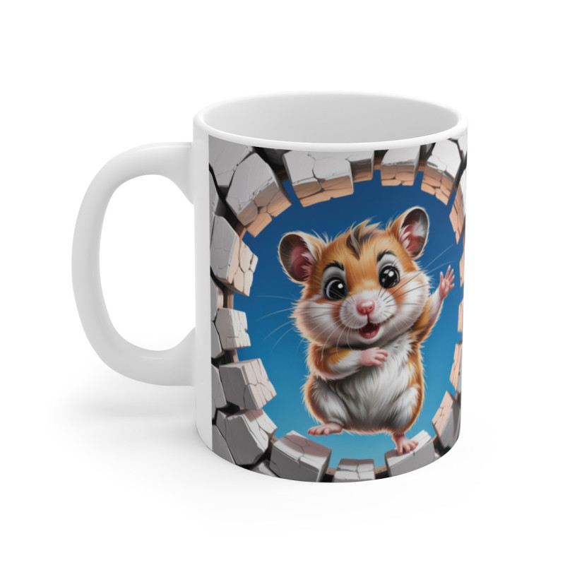Mug Hamster Mignon 3D Tasse Cartoon Bébé Animal Rigolo 11oz 325ml