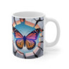 Mug Papillon Monarque 3D – Tasse Insecte Nature Mur Cassé 11oz 325ml
