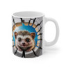 Mug Hérisson Mignon 3D – Tasse Bébé Animal Mur Cassé Cadeau 11oz 325ml