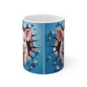 Mug Cochon Mignon 3D  Tasse Cartoon Bébé Ferme Mur Bleu 11oz 325ml