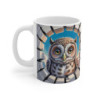 Mug Chouette Mignonne 3D – Tasse Oiseau Forêt Mur Cassé 11oz 325ml