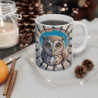Mug Chouette Mignonne 3D – Tasse Oiseau Forêt Mur Cassé 11oz 325ml