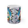 Mug Perroquet Coloré 3D – Tasse Mur Cassé Oiseau Tropical 325ml