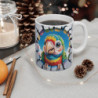 Mug Perroquet Coloré 3D – Tasse Mur Cassé Oiseau Tropical 325ml