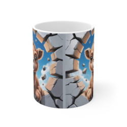 Mug Bébé Chameau 3D – Tasse Mur Cassé Désert Mignonne Animal Rigolo 325ml
