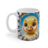 Mug Bébé Canard 3D – Tasse Caneton Mignon Cartoon Jaune Mur Cassé Cadeau Drôle Original 325ml