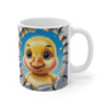 Mug Bébé Canard 3D – Tasse Caneton Mignon Cartoon Jaune Mur Cassé Cadeau Drôle Original 325ml