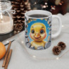 Mug Bébé Canard 3D – Tasse Caneton Mignon Cartoon Jaune Mur Cassé Cadeau Drôle Original 325ml