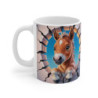 Mug Poulain Mignon 3D  Tasse Bébé Cheval Cartoon Effet Mur Cassé Cadeau Équestre Original 325